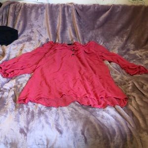 H and m sheer pink swim cover up